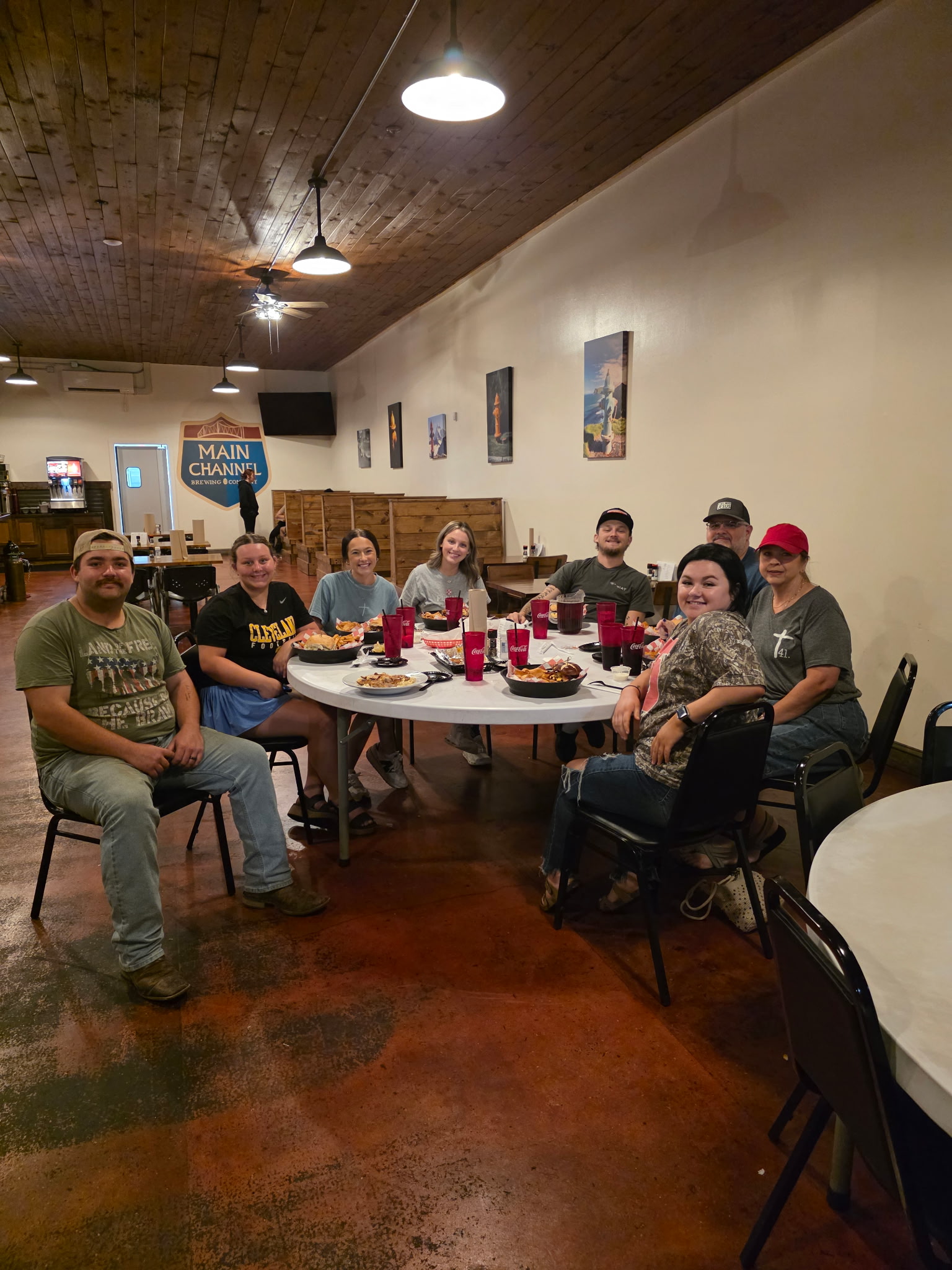 Young adults gathered together at Unbranded, Cross Halo Cowboy Church